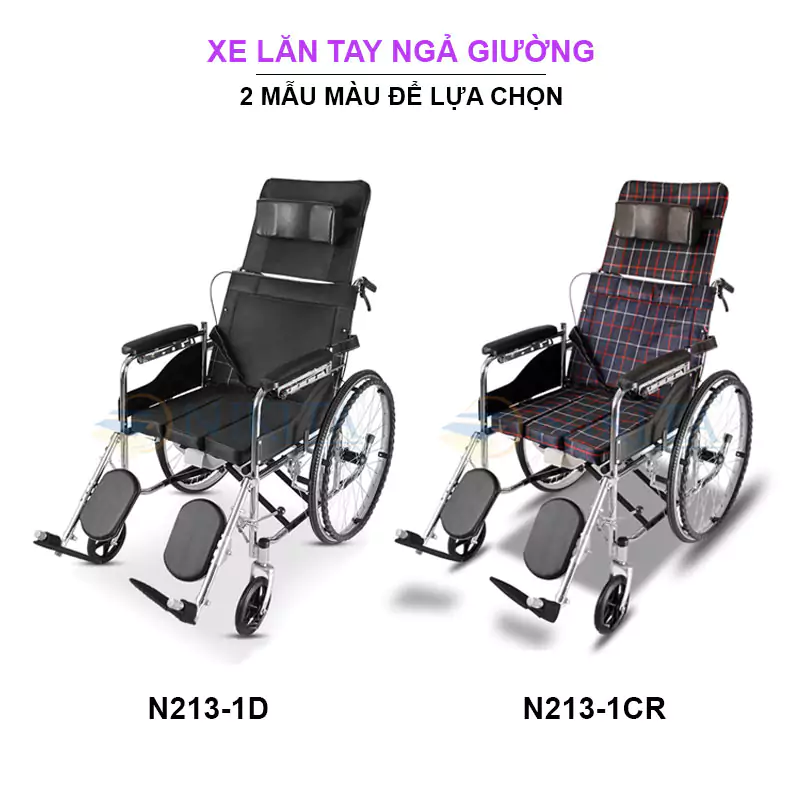 Xe lăn gấp gọn có bô Nikita N213