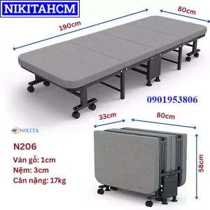 Giường Xếp 4 Khúc Nikita 206