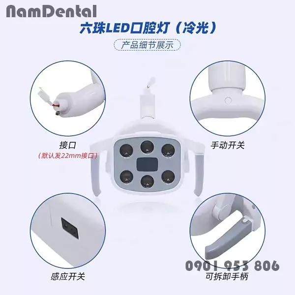 Đèn Led Ghế Nha Khoa 6 Bóng 20