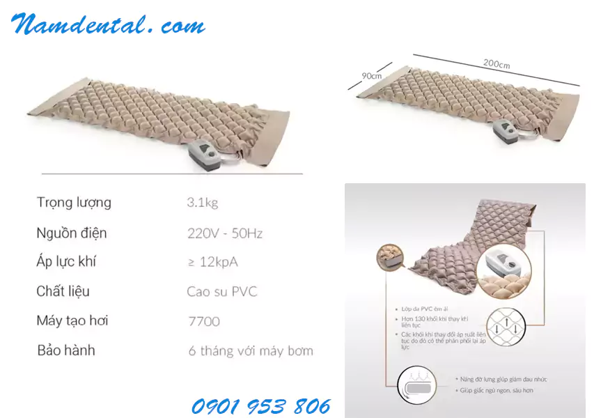 Đệm Hơi Chống Loét Cho Người Già Yuwell Lattice